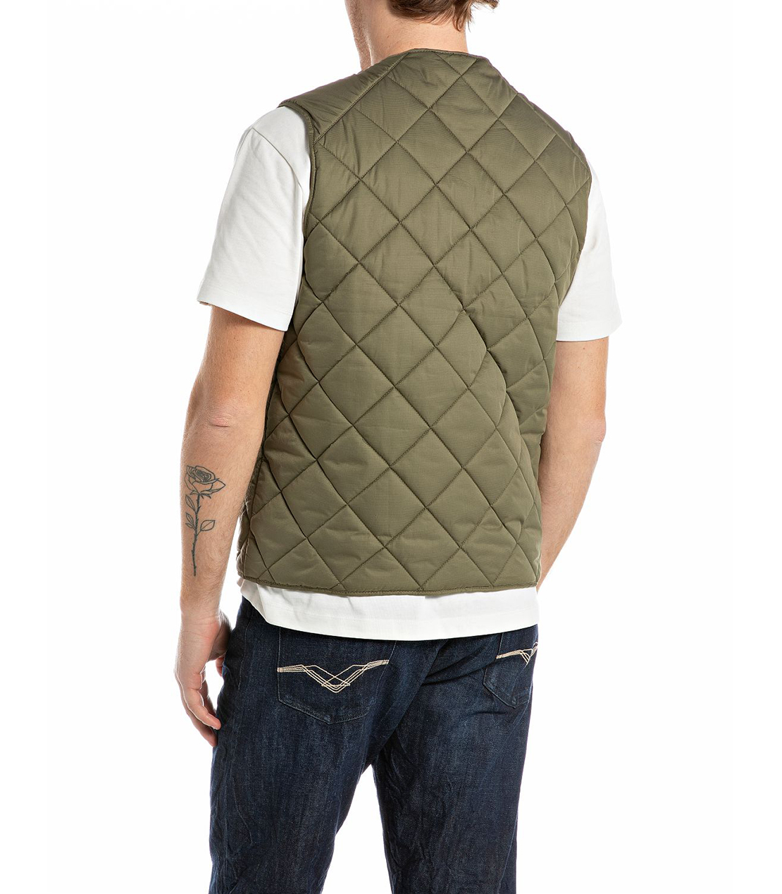 キルティングベスト 詳細画像 マッドグリーン 2